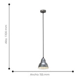 Lámpara Colgante Industrial Gris 110cm Ajustable - Iluminacion | Bylmo