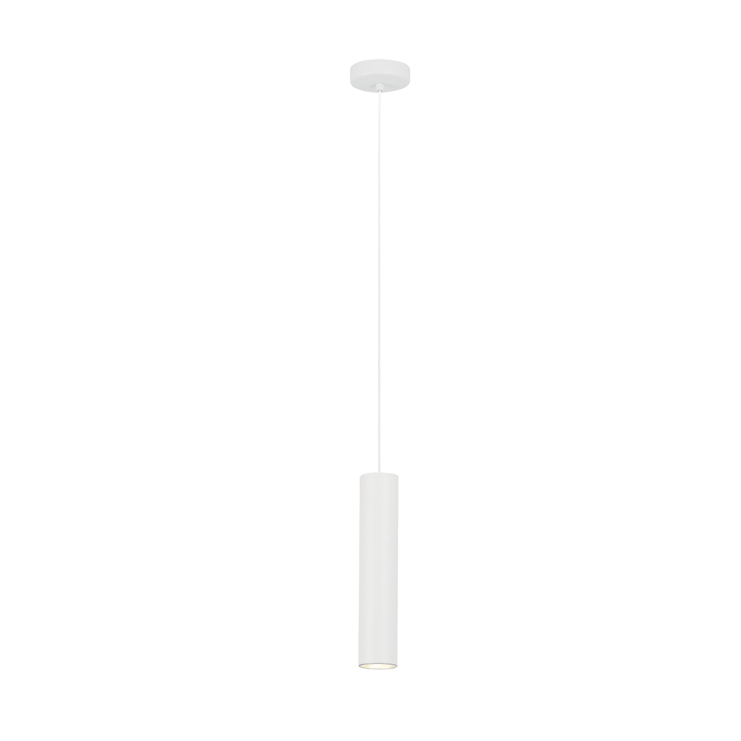 Lámpara Colgante Minimalista Blanco 1 Foco Ajustable LED 9x9x150 cm - Iluminacion | Bylmo