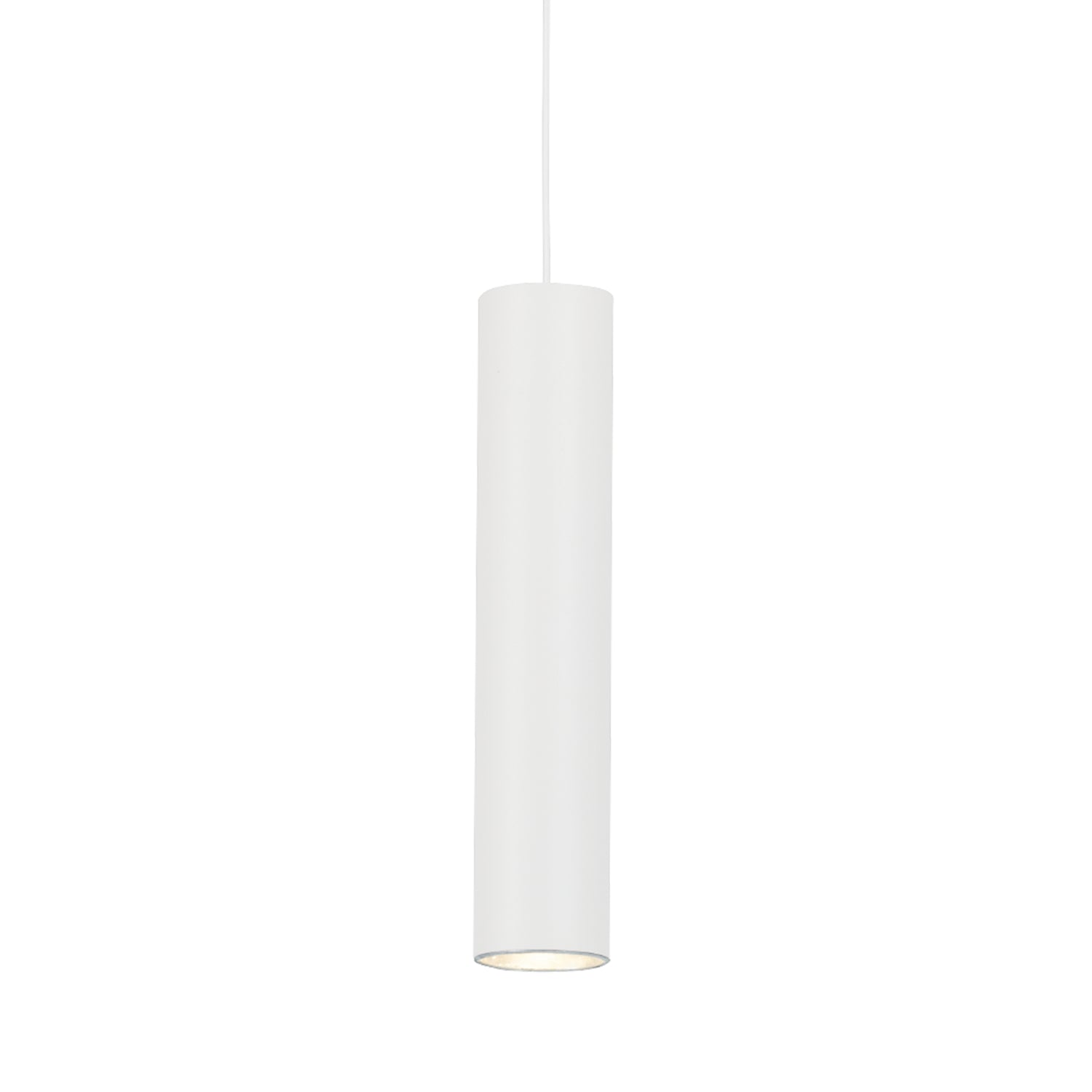 Lámpara Colgante Minimalista Blanco 1 Foco Ajustable LED 9x9x150 cm - Iluminacion | Bylmo