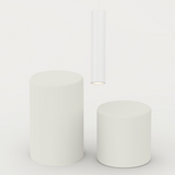 Lámpara Colgante Minimalista Blanco 1 Foco Ajustable LED 9x9x150 cm - Iluminacion | Bylmo