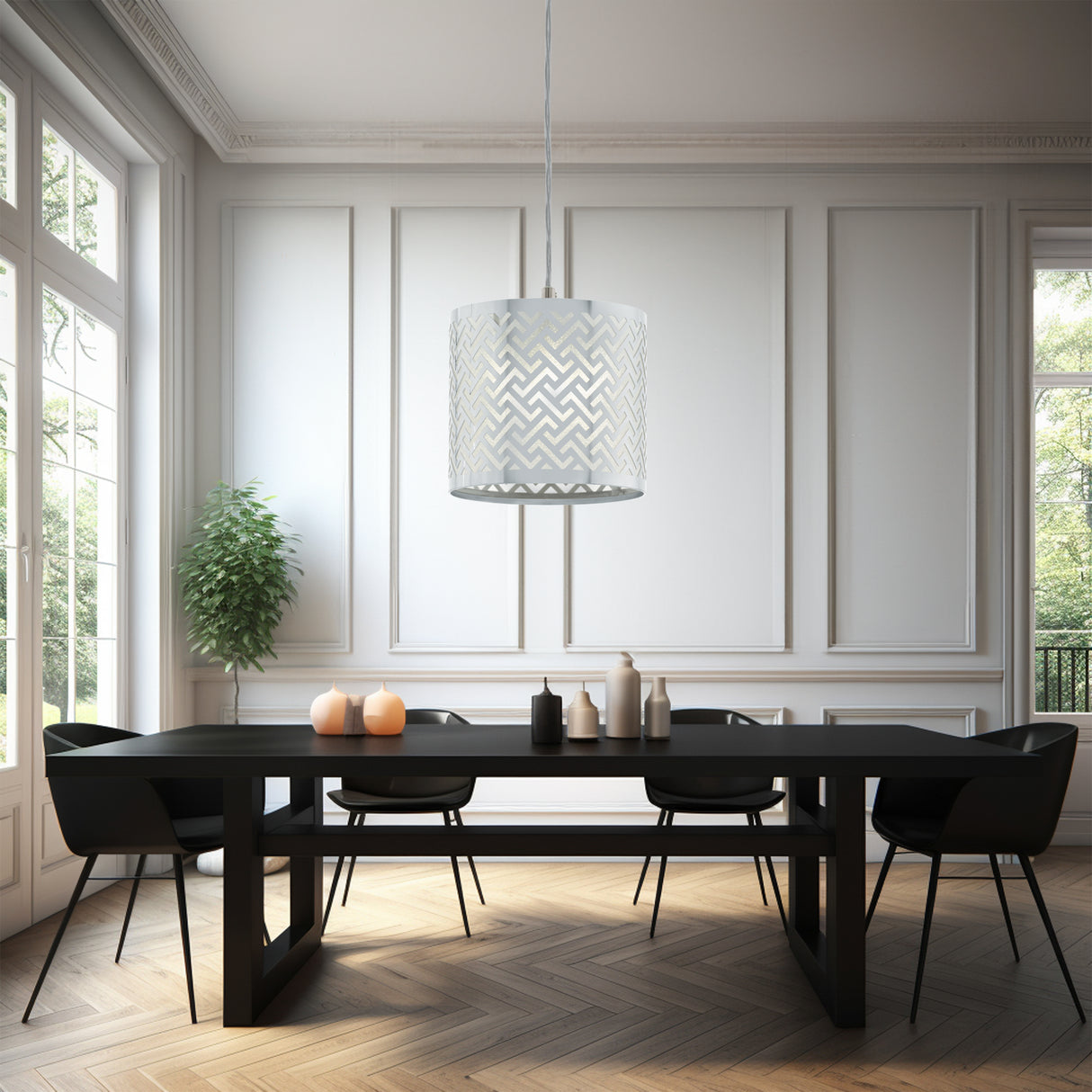 Lámpara Colgante Contemporáneo Gris Diseño Contemporáneo Ajustable 1100 Lúmenes - Iluminacion | Bylmo