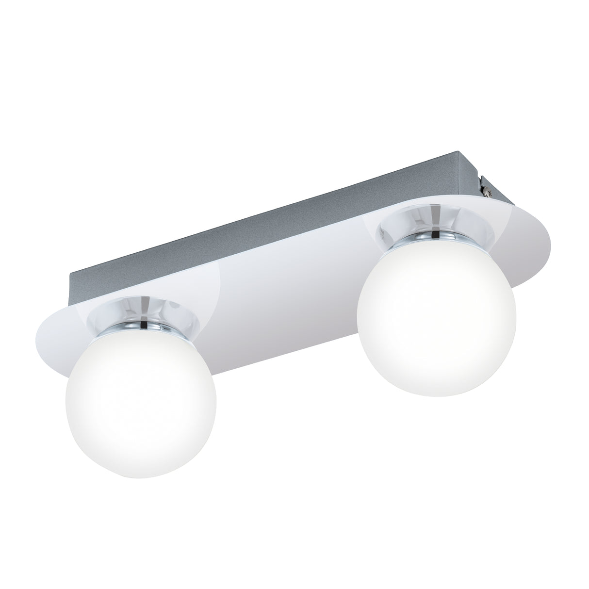 Lámpara Moderno Gris Acero 10x30x11cm LED - Iluminacion | Bylmo