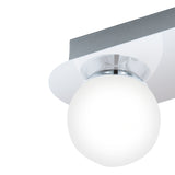 Lámpara Moderno Gris Acero 10x30x11cm LED - Iluminacion | Bylmo