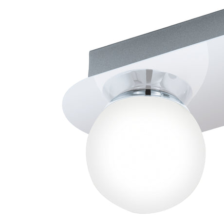 Lámpara Moderno Gris Acero 10x30x11cm LED - Iluminacion | Bylmo