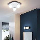 Lámpara Moderno Gris Acero 10x30x11cm LED - Iluminacion | Bylmo