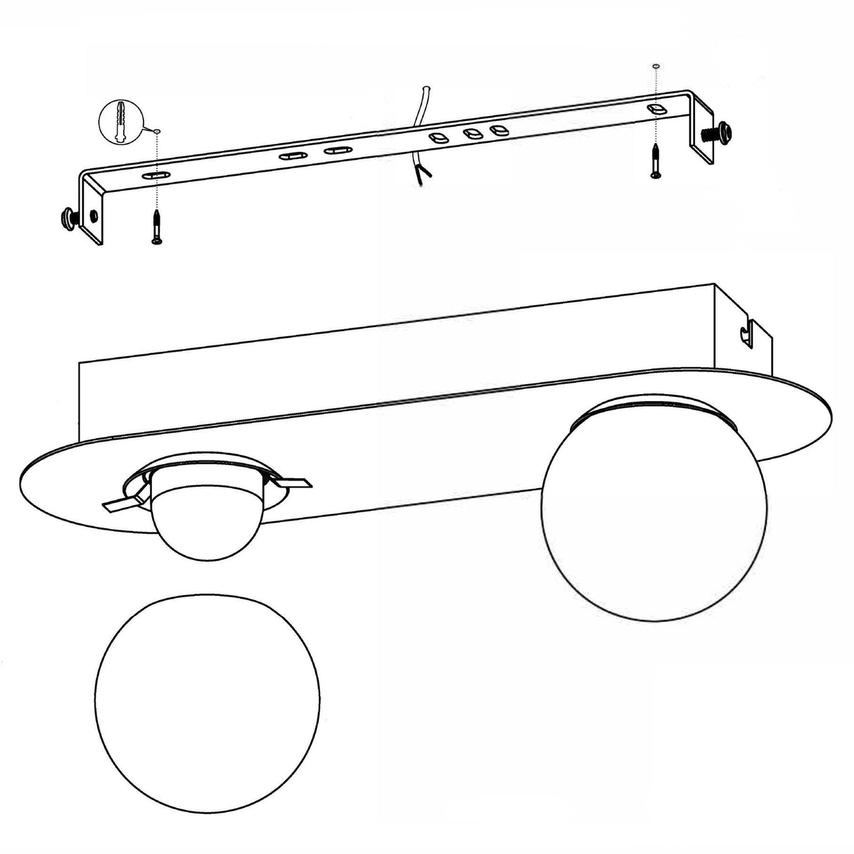 Lámpara Moderno Gris Acero 10x30x11cm LED - Iluminacion | Bylmo