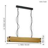 Lámpara Colgante Rústico de Madera con Diseño Único y Exclusivo - Iluminacion | Bylmo