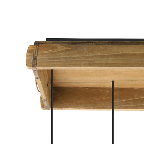 Lámpara Colgante Rústico 22x81x110cm Madera LED 6 Luces - Iluminacion | Bylmo