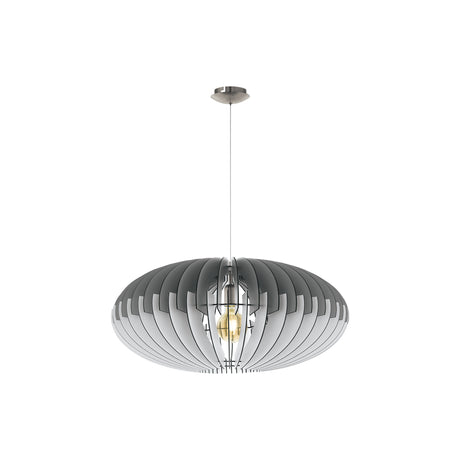 Lámpara Colgante Rústico Gris 1 Foco LED Ajustable 70x200cm - Iluminacion | Bylmo