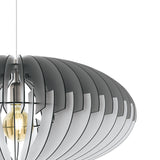 Lámpara Colgante Rústico Gris 1 Foco LED Ajustable 70x200cm - Iluminacion | Bylmo