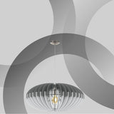 Lámpara Colgante Rústico Gris 1 Foco LED Ajustable 70x200cm - Iluminacion | Bylmo