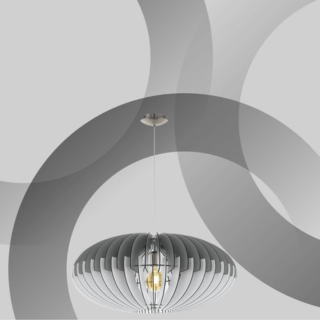 Lámpara Colgante Rústico Gris 1 Foco LED Ajustable 70x200cm - Iluminacion | Bylmo