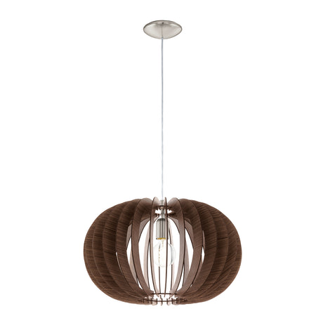 Lámpara Colgante Rústico Madera 1 Luz 50x50x150 cm - Iluminacion | Bylmo