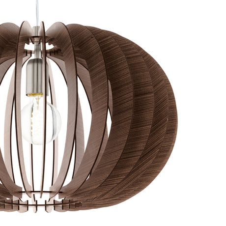 Lámpara Colgante Rústico Madera 1 Luz 50x50x150 cm - Iluminacion | Bylmo