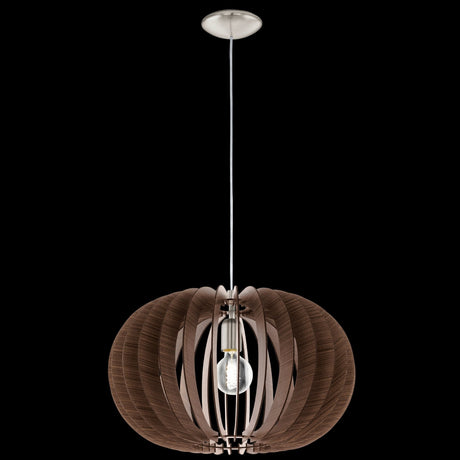 Lámpara Colgante Rústico Madera 1 Luz 50x50x150 cm - Iluminacion | Bylmo