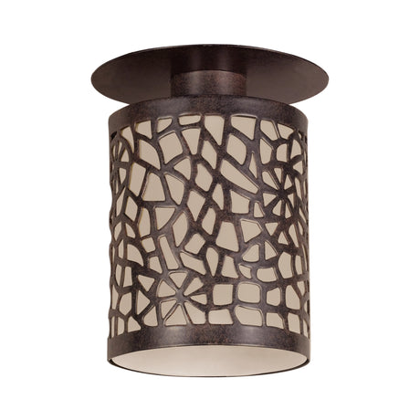 Lámpara Empotrable Rústico 1 Luz 10x5 Café Acero 12cm 450Lm IP20 - Iluminacion | Bylmo