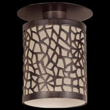 Lámpara Empotrable Rústico 1 Luz 10x5 Café Acero 12cm 450Lm IP20 - Iluminacion | Bylmo