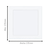 Lámpara Empotrable Contemporáneo Blanco 17x3x17cm LED 1100L 160 IP20 - Iluminacion | Bylmo