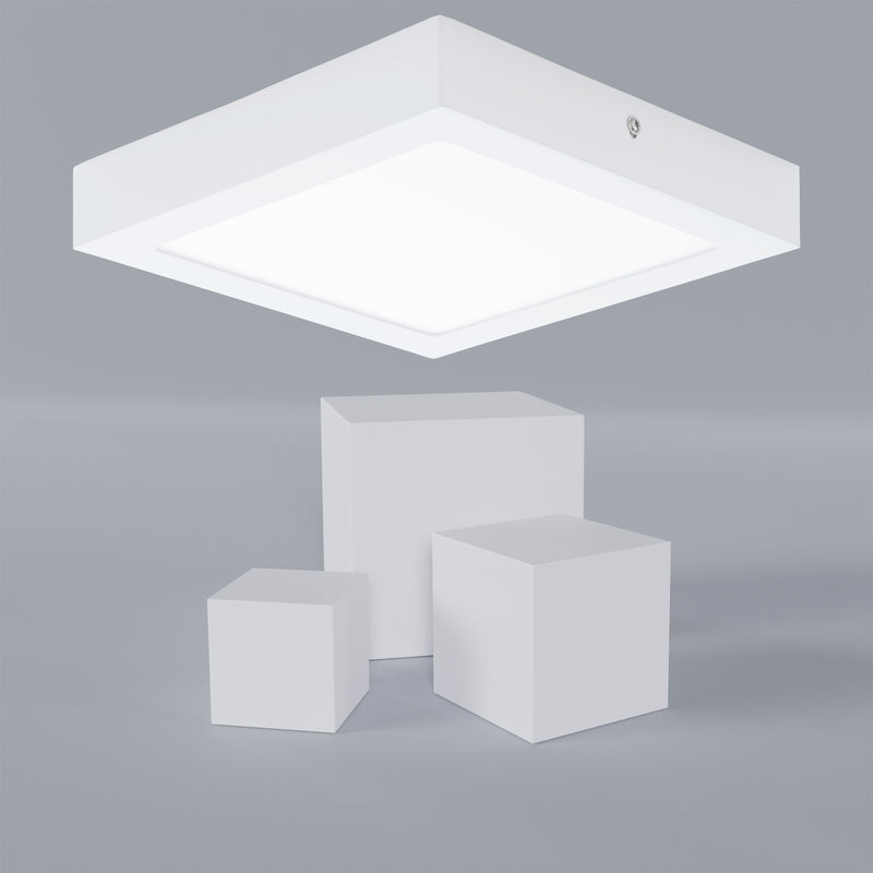 Lámpara De Sobreponer Contemporáneo 22x22 Blanco Led 1600 Lúmenes