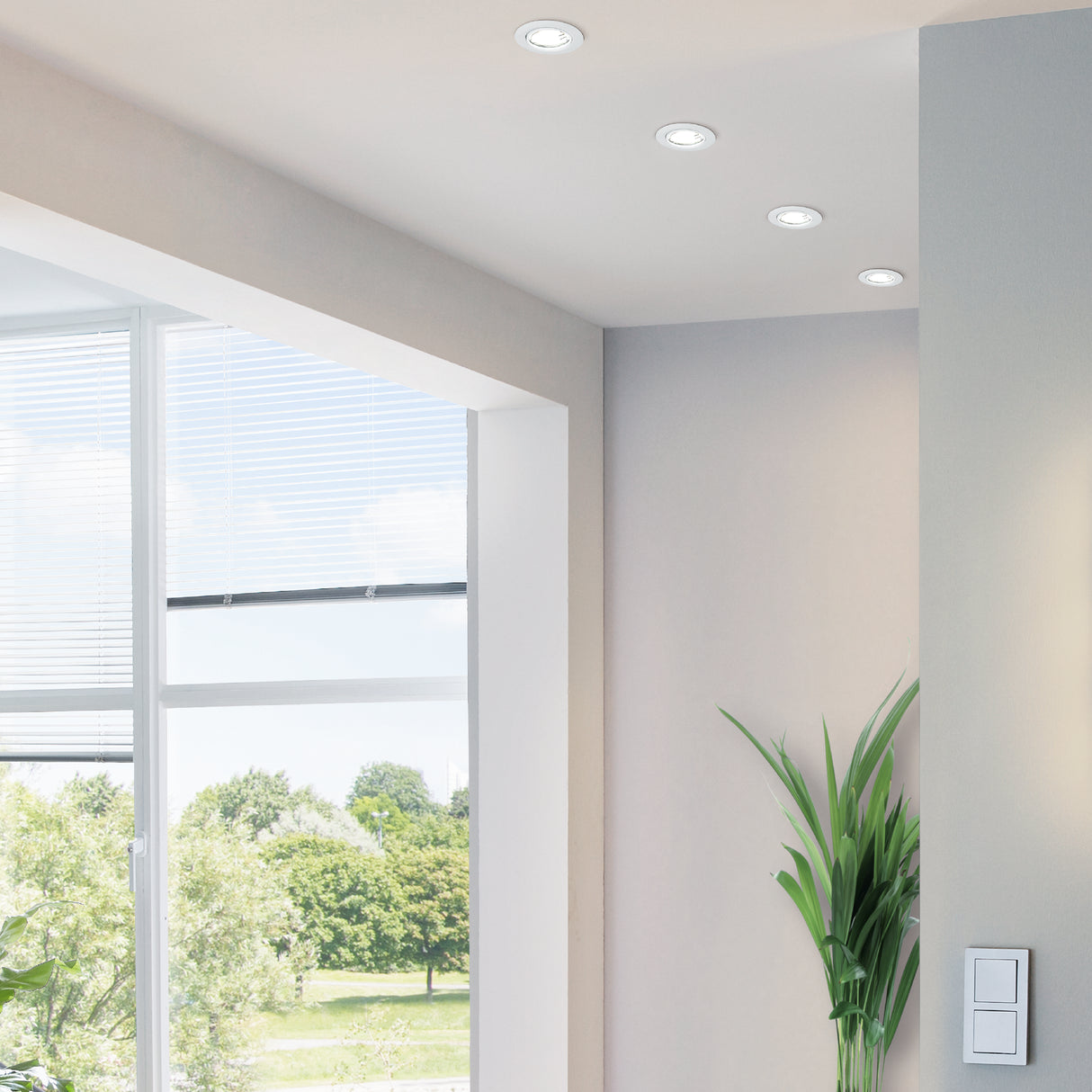 Lámpara Empotrable Contemporáneo 1 Luz Blanco 17x8x15cm ALUMINIO - Iluminacion | Bylmo