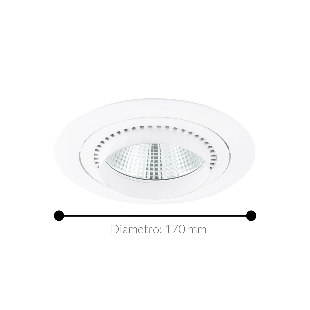 Lámpara Empotrable Contemporáneo 1 Luz Blanco 17x8x15cm ALUMINIO - Iluminacion | Bylmo