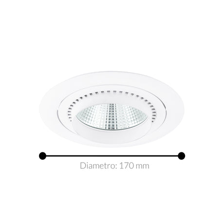 Lámpara Empotrable Contemporáneo 1 Luz Blanco 17x8x15cm ALUMINIO - Iluminacion | Bylmo