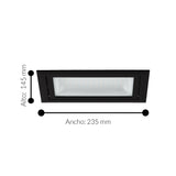 Lámpara Empotrable Contemporáneo LED 14x19x22cm Negro 2600lm 160 IP20 - Iluminacion | Bylmo