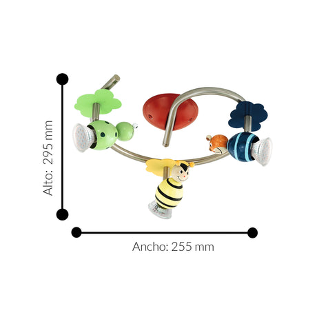 Spot de Iluminación Contemporáneo Verde 3 Luces LED 29x29x25cm - Iluminacion | Bylmo