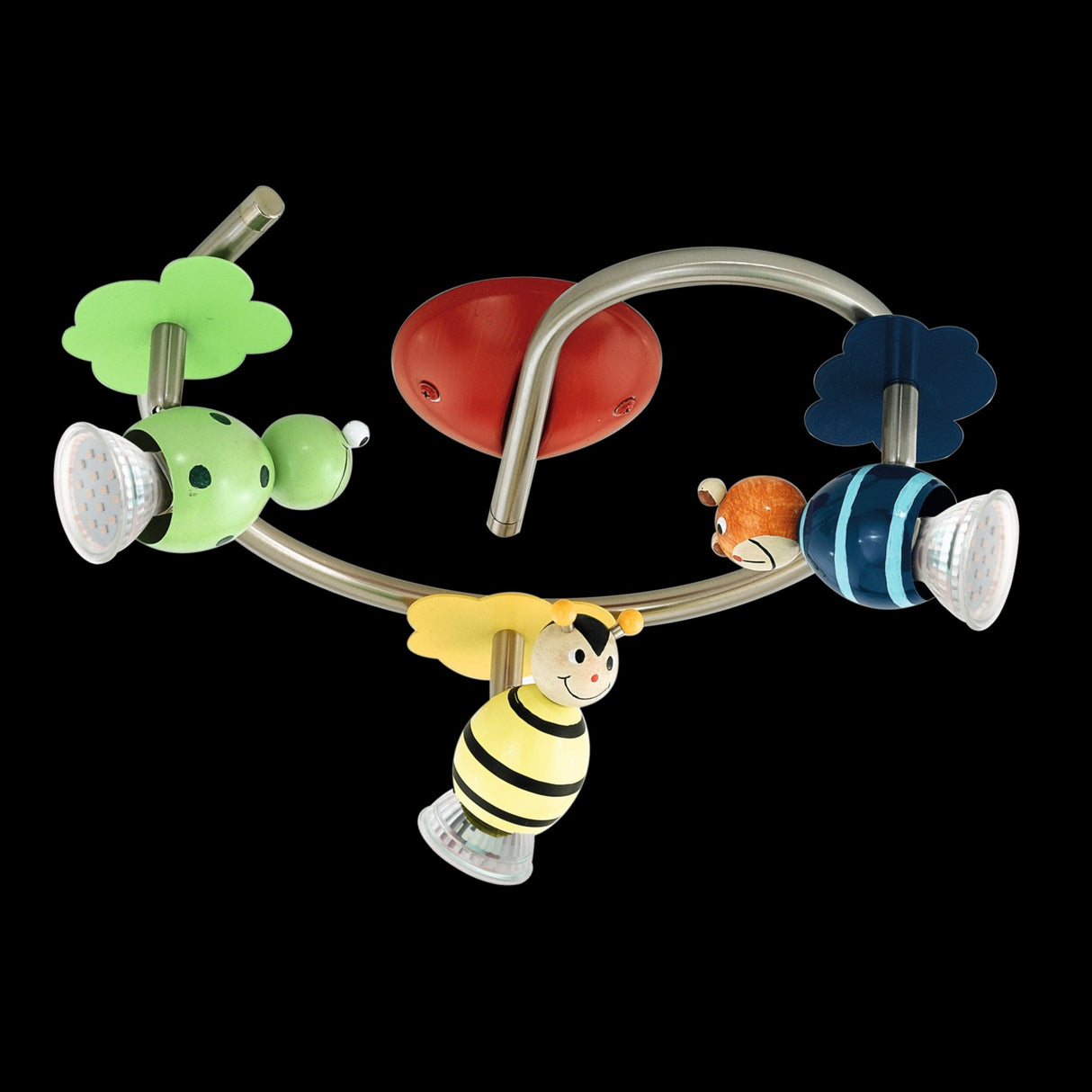 Spot de Iluminación Contemporáneo Verde 3 Luces LED 29x29x25cm - Iluminacion | Bylmo