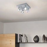 Spot de Iluminación Industrial 27x27x27 cm Gris Ajustable - Iluminacion | Bylmo