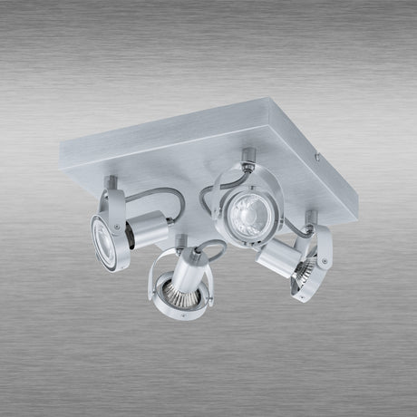 Spot de Iluminación Industrial 27x27x27 cm Gris Ajustable - Iluminacion | Bylmo