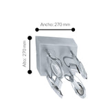 Spot de Iluminación Industrial 27x27x27 cm Gris Ajustable - Iluminacion | Bylmo