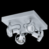 Spot de Iluminación Industrial 27x27x27 cm Gris Ajustable - Iluminacion | Bylmo