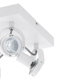 Spot de Iluminación Industrial 27x27 Gris Acero 4 luces LED - Iluminacion | Bylmo