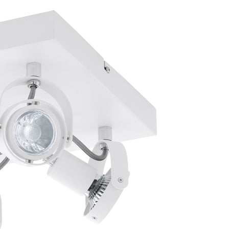 Spot de Iluminación Industrial 27x27 Gris Acero 4 luces LED - Iluminacion | Bylmo