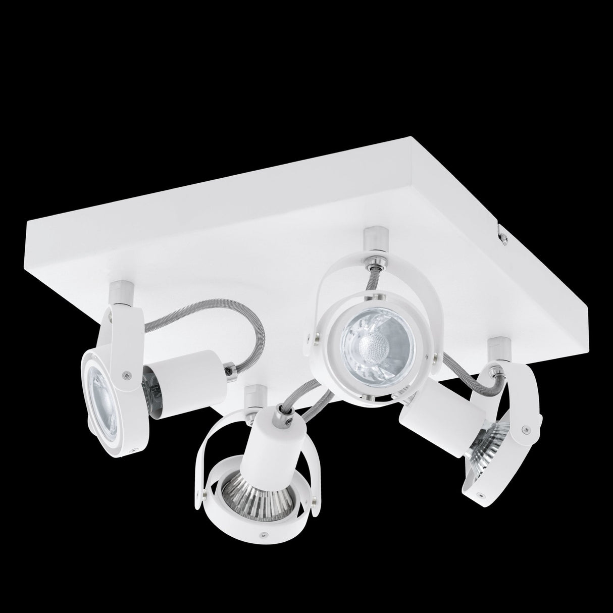 Spot de Iluminación Industrial 27x27 Gris Acero 4 luces LED - Iluminacion | Bylmo