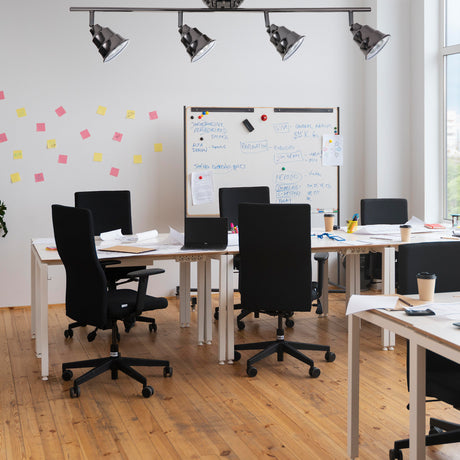 Spot de Iluminación Industrial 9x83x19 Negro Acero Pared LED 35 4 Luces - Iluminacion | Bylmo