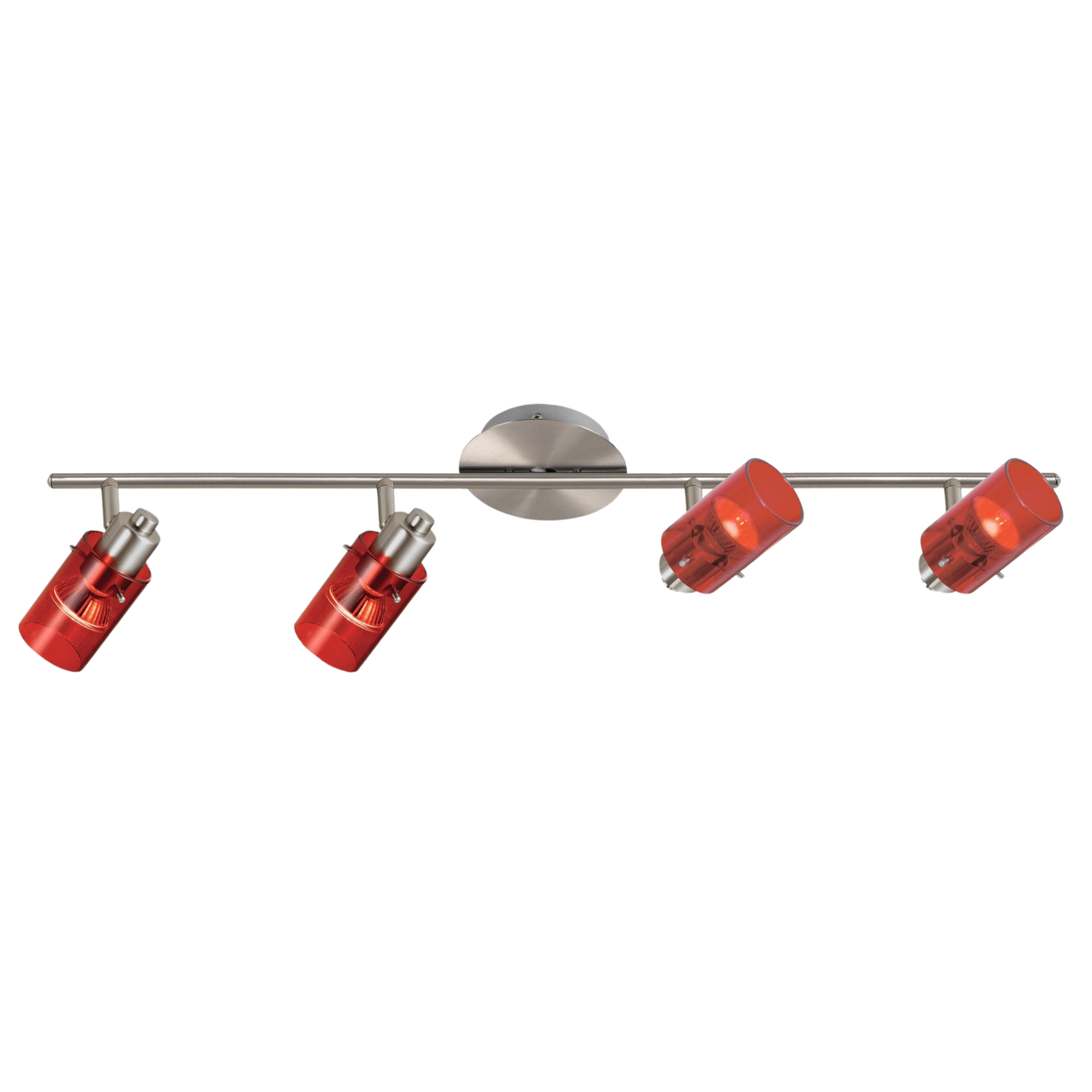 Spot de Iluminación Moderno 4 Luces Rojo Ajustable LED - Iluminacion | Bylmo