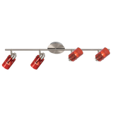 Spot de Iluminación Moderno 4 Luces Rojo Ajustable LED - Iluminacion | Bylmo