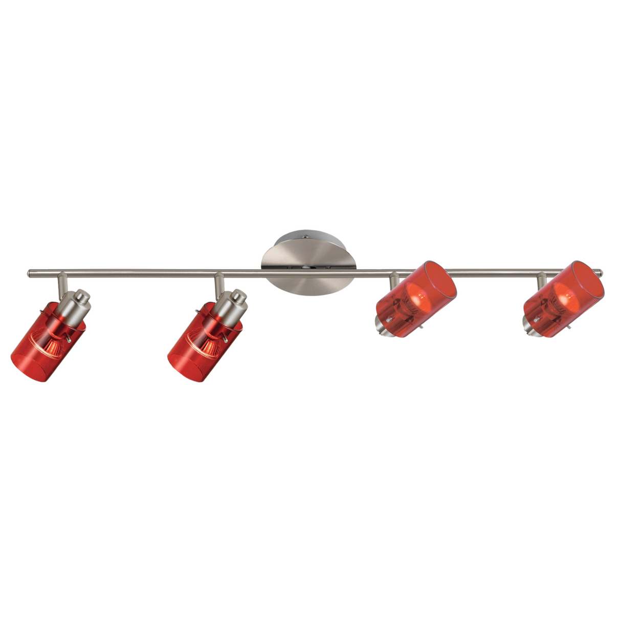 Spot de Iluminación Moderno 4 Luces Rojo Ajustable LED - Iluminacion | Bylmo