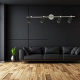 Spot de Iluminación Moderno 4 Luces Gris Acero Ajustable - Iluminacion | Bylmo