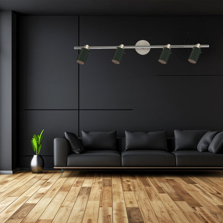 Spot de Iluminación Moderno 4 Luces Gris Acero Ajustable - Iluminacion | Bylmo