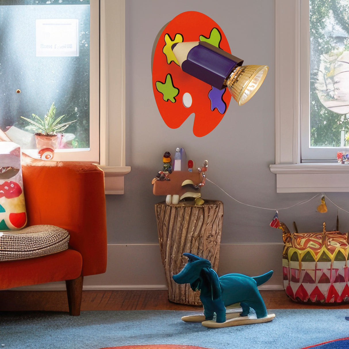 Spot de Iluminación Contemporáneo Rojo 1 Ajustable LED 450L 35 IP20 - Iluminacion | Bylmo