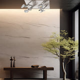 Spot de Iluminación Industrial Gris Ajustable con Bombilla LED y 4 Luces - Iluminacion | Bylmo