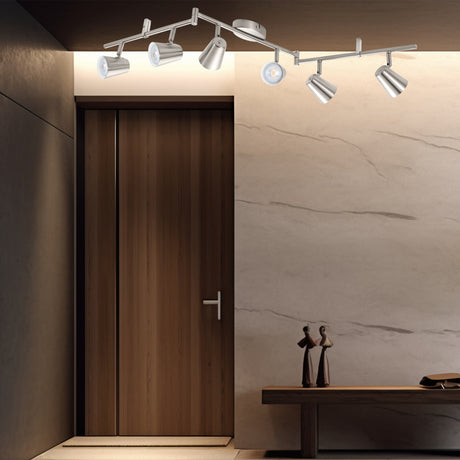 Spot de Iluminación Industrial 6x105x6 Gris Ajustable - Iluminacion | Bylmo