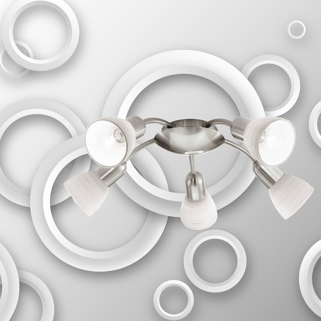 Spot de Iluminación Contemporáneo Gris 47x47cm Ajustable - Iluminacion | Bylmo