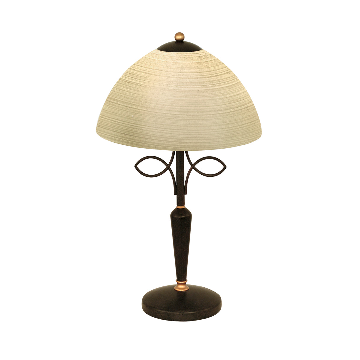 Lámpara de Mesa Clásico Café 26x26x44cm ACERO 110V LED - Iluminacion | Bylmo