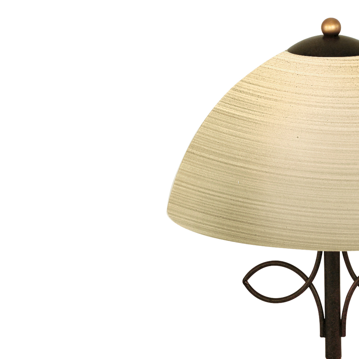 Lámpara de Mesa Clásico Café 26x26x44cm ACERO 110V LED - Iluminacion | Bylmo