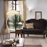 Lámpara de Mesa Clásico Café 26x26x44cm ACERO 110V LED - Iluminacion | Bylmo