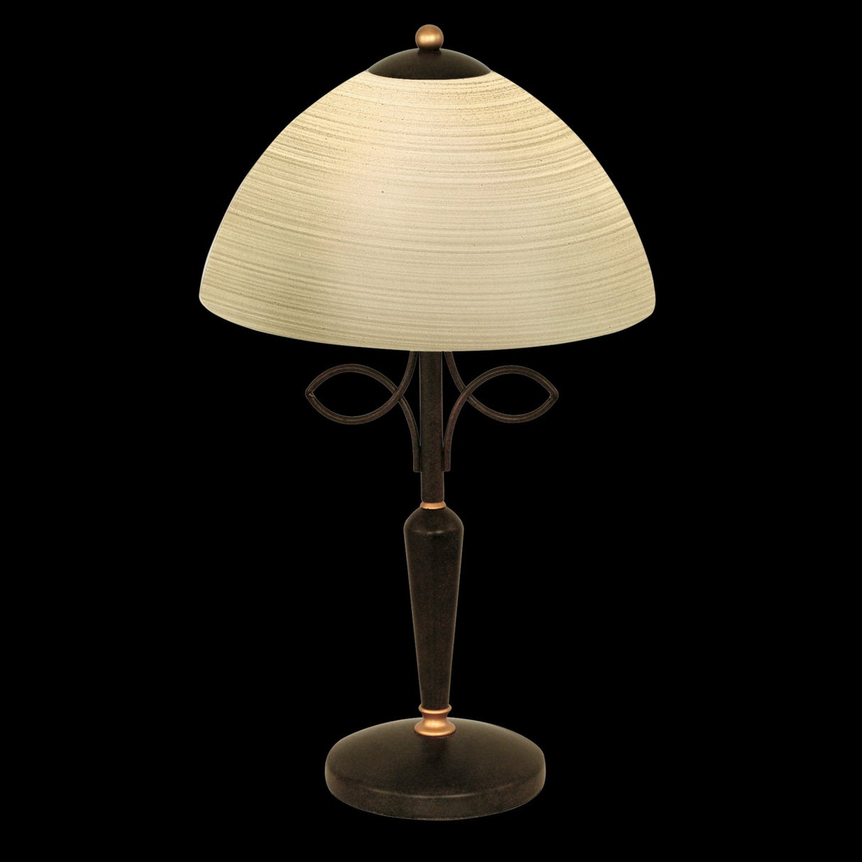 Lámpara de Mesa Clásico Café 26x26x44cm ACERO 110V LED - Iluminacion | Bylmo